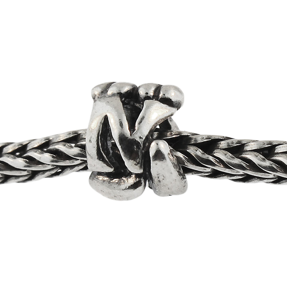 Trollbeads 11144N Letter Bead N, Silver