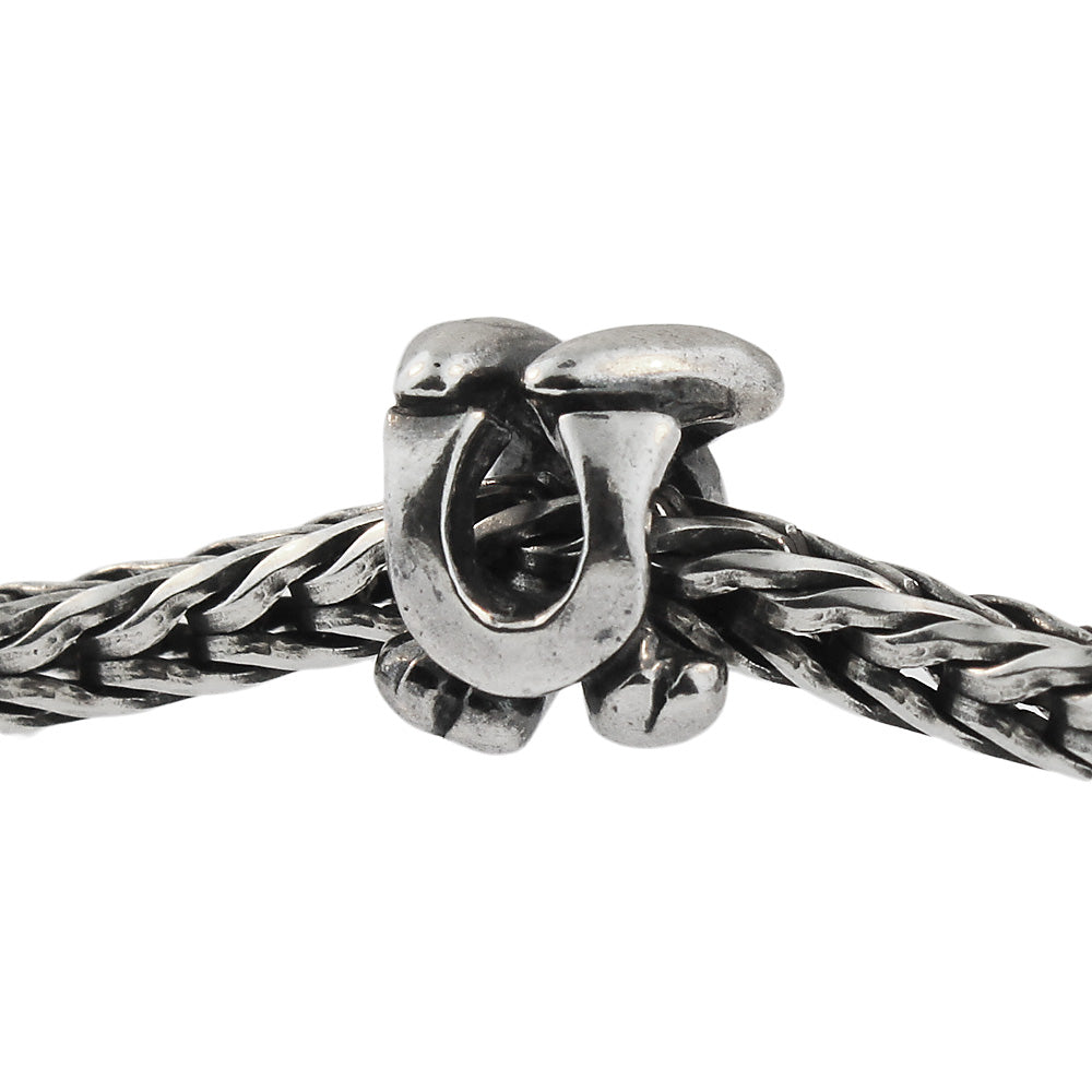 Trollbeads 11144U Letter Bead U, Silver