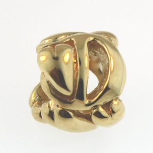 Trollbeads 21144D Letter Bead D, Gold