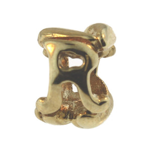 Trollbeads 21144R Letter Bead R, Gold