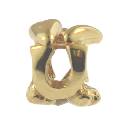 Trollbeads 21144U Letter Bead U, Gold