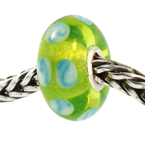 Trollbeads 61169 Turquoise Green Dot