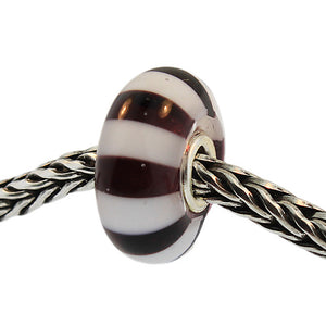 Trollbeads 61304 Black & White Stripes