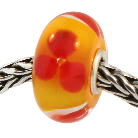 Trollbeads 61308 Red Flower