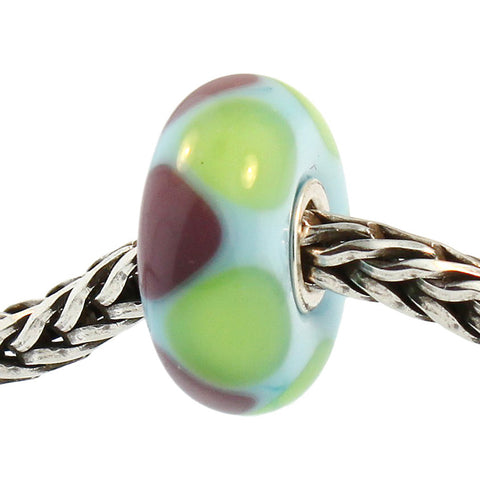 Trollbeads 61367 Green/Purple Triangles