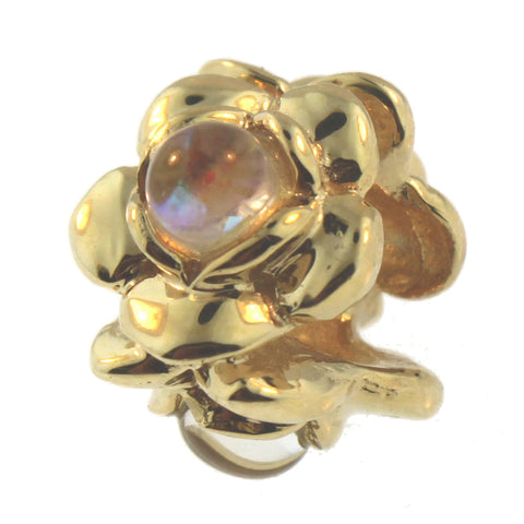 Trollbeads 81710 Three Flowers, Gold